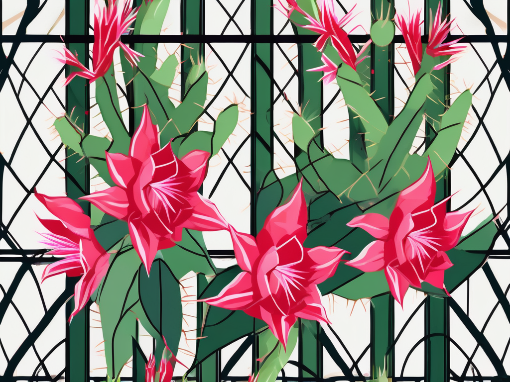 How to Create a Beautiful Christmas Cactus Trellis