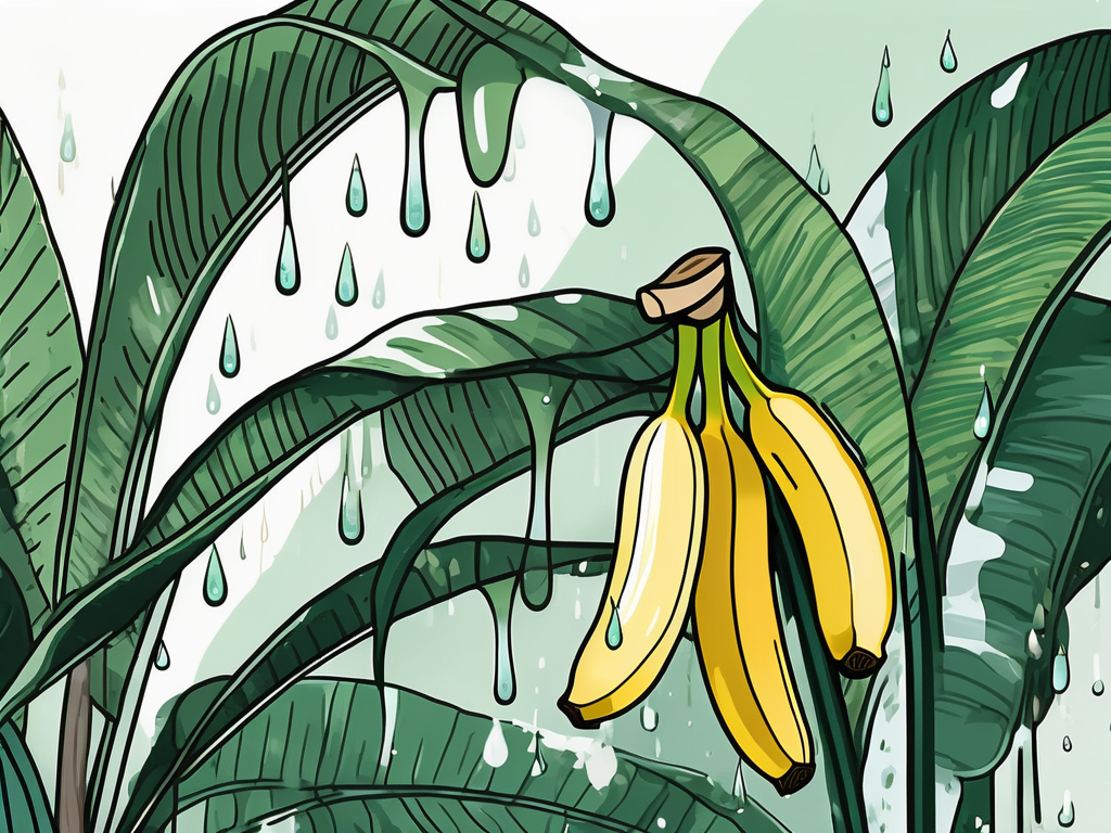 The Dripping Water Phenomenon in Banana Plants