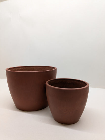 Black and TerraCotta Eco Pots