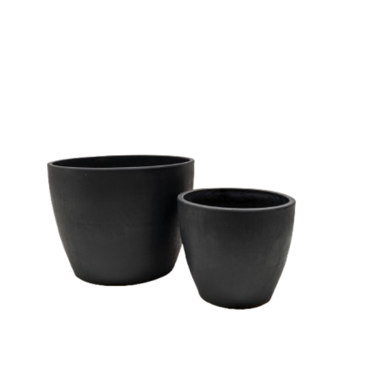 Black and TerraCotta Eco Pots