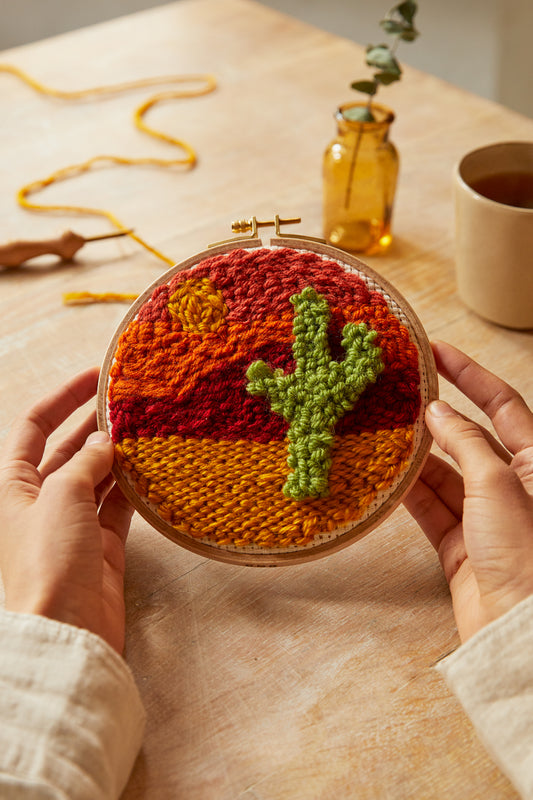 Cactus Punch Needle Kit